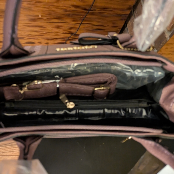 Nevenka Muted Plum Satchel/Crossbody w Charm NWOT - Picture 9 of 9